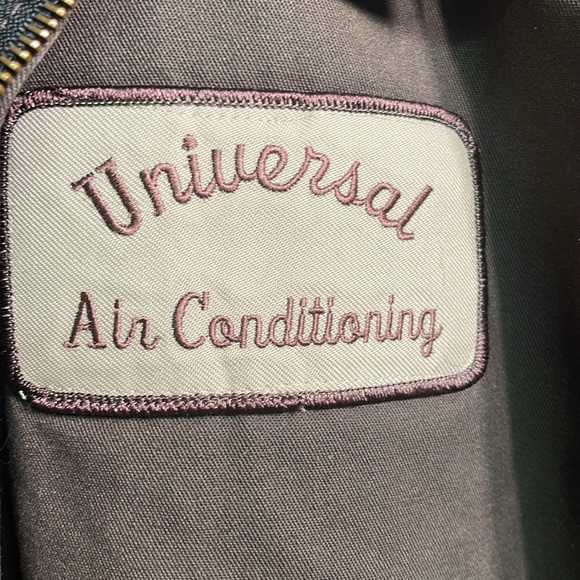 UniWear brown uniform jacket name patch work wear men’s size XL - Picture 4 of 8